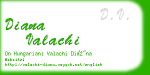 diana valachi business card